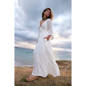 Free People Dixie Maxi Dress In Egret Size Small FREE-EST